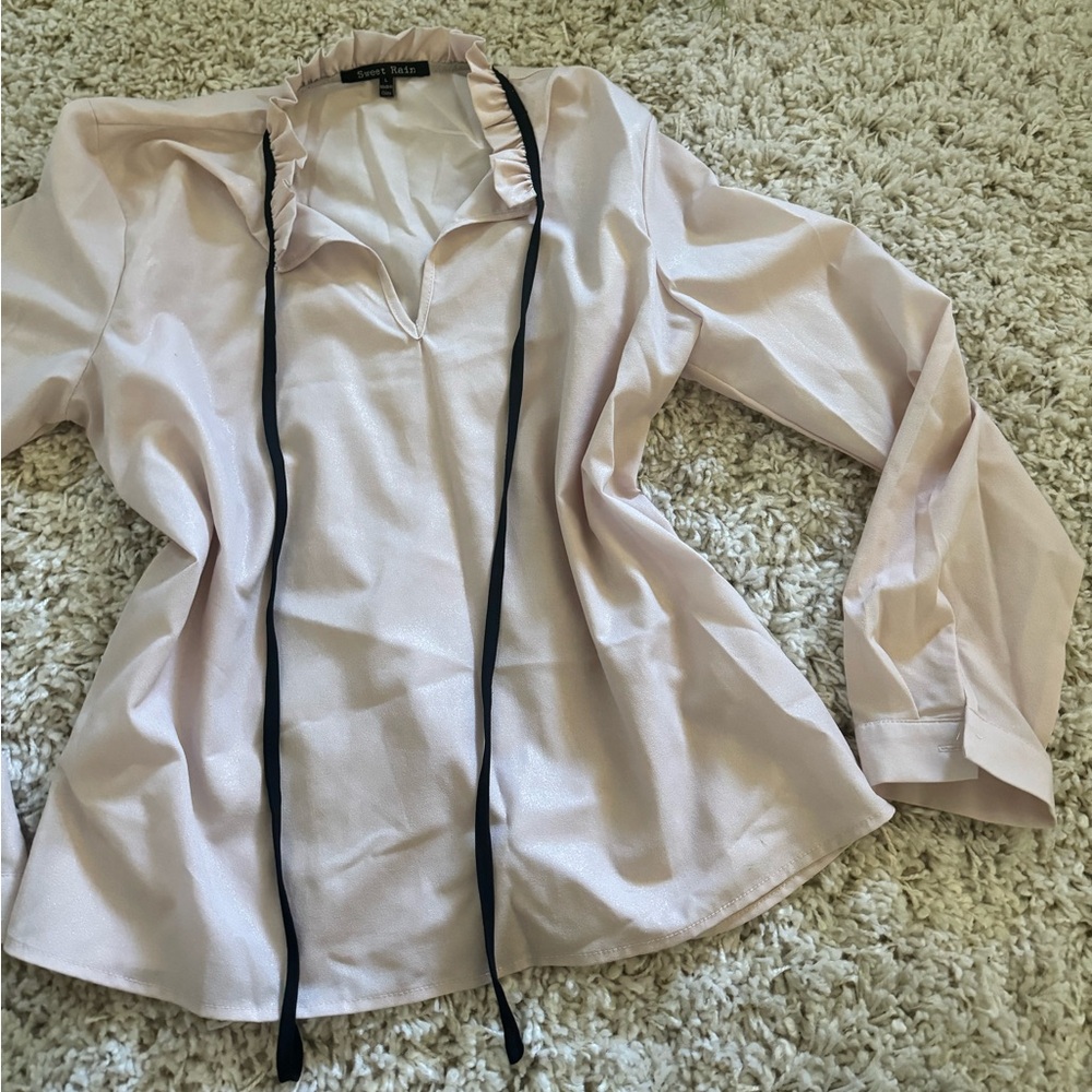 Sweet rain vintage Y2K 2000s long sleeve flow white evening going out to…